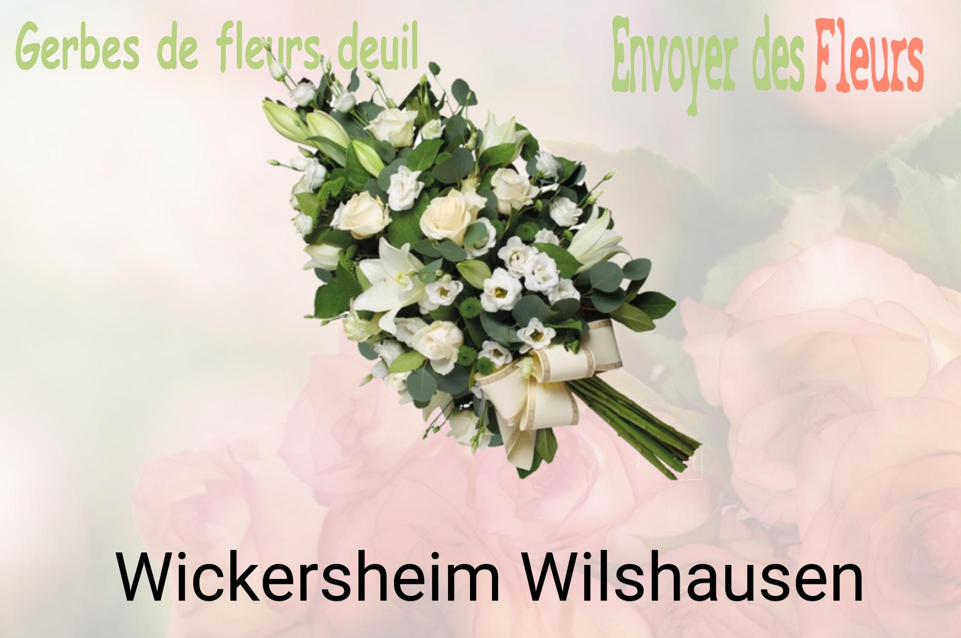 Gerbe de fleurs de deuil livrée à Wickersheim-Wilshausen